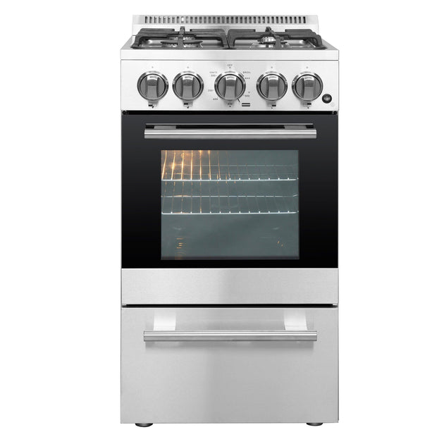 Forno 20″ Chioano Gas Range • 4 Sealed Burners • FFSGS6265-20 - ShopHubDepot