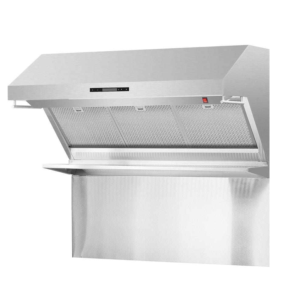 Forno Appliance Package - 48 Inch Gas Range, Wall Mount Range Hood, 60 Inch Refrigerator, AP-FFSGS6244-48-4