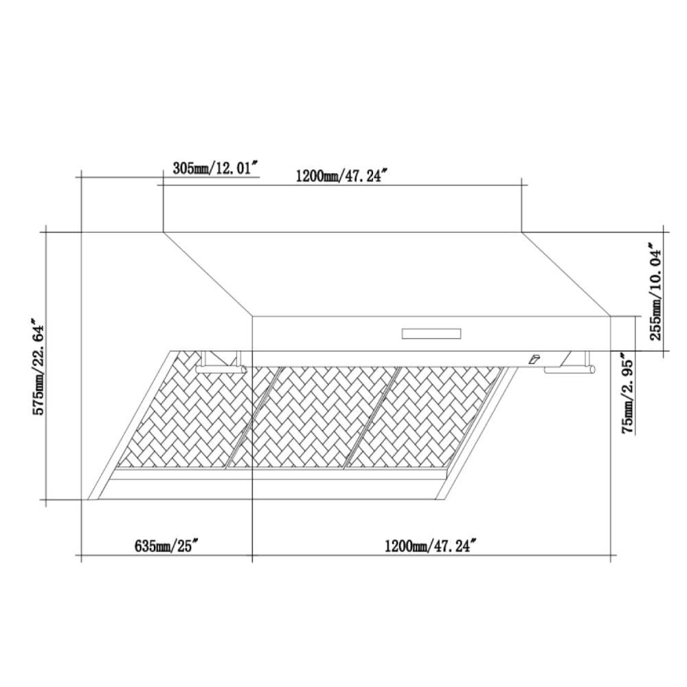 Forno Appliace Package - 48 Inch Gas Range, Wall Mount Range Hood, Refrigerator, Microwave Drawer, Dishwasher, AP-FFSGS6244-48-8