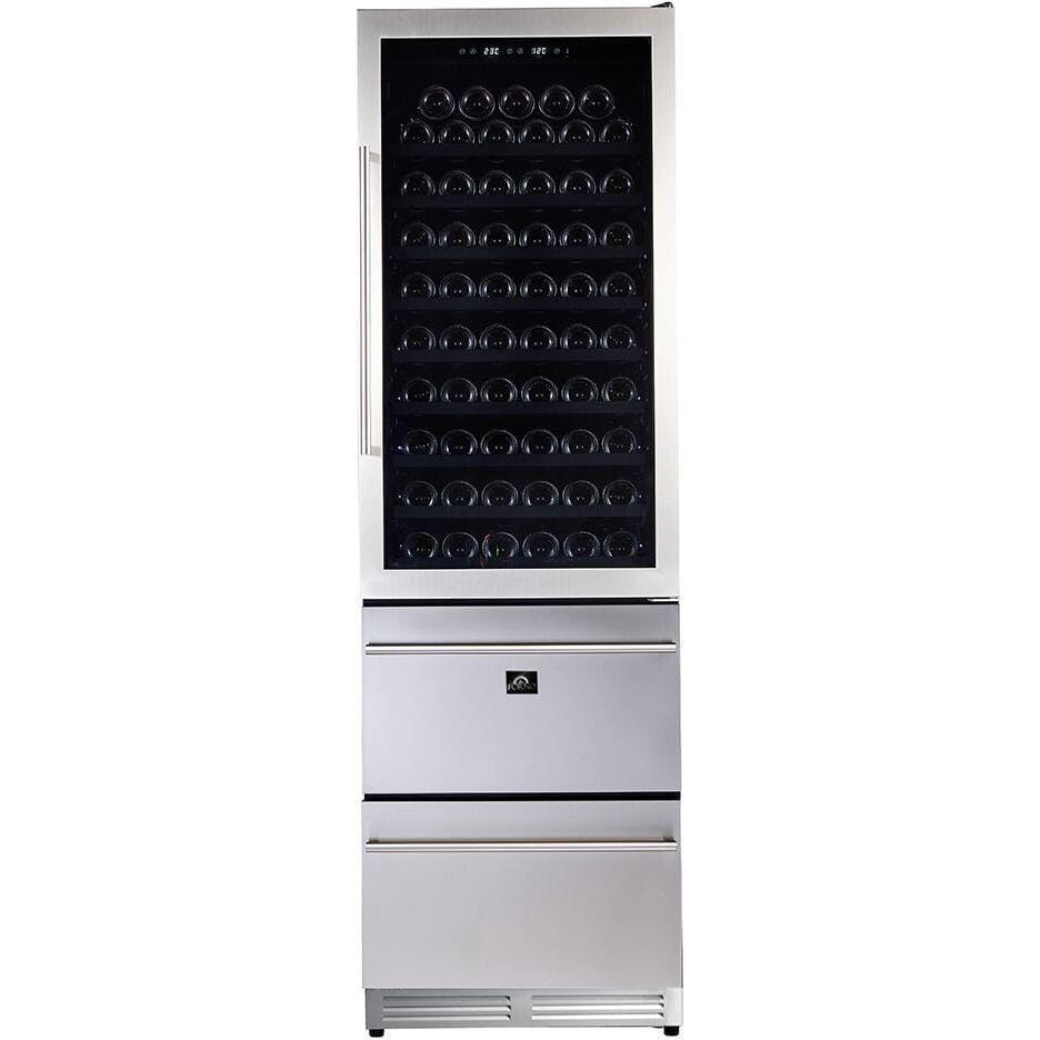 Forno Appliance Package - 48 Inch Gas Range, Range Hood, Refrigerator, Microwave Drawer, Dishwasher, Wine Cooler, AP-FFSGS6244-48-9 - ShopHubDepot