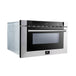 Forno Appliance Package - 36 Inch Gas Burner/Electric Oven Pro Range, Wall Mount Range Hood, Microwave Drawer, Dishwasher, AP-FFSGS6187-36-W-6