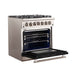 Forno 30 Inch Professional Freestanding Gas Range in Black, FFSGS6260-30BLK