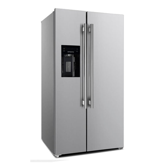 Forno Salerno 40-Inch Built-In Stainless Steel Refrigerator, 20 cu.ft, Decorative Grill, ENERGY STAR Certified, FFRBI1844-40SG - ShopHubDepot