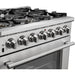 Forno Appliance Package - 36 Inch Gas Burner/Electric Oven Pro Range, Range Hood, Refrigerator, Microwave Drawer, Dishwasher, Wine Cooler, AP-FFSGS6187-36-W-9