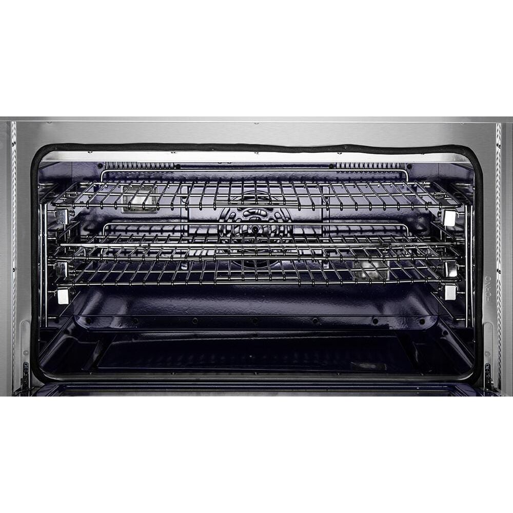 Forno Appliance Package - 36 Inch Pro Gas Range, Range Hood, Refrigerator, Microwave Drawer, Dishwasher, Wine Cooler, AP-FFSGS6260-36-9