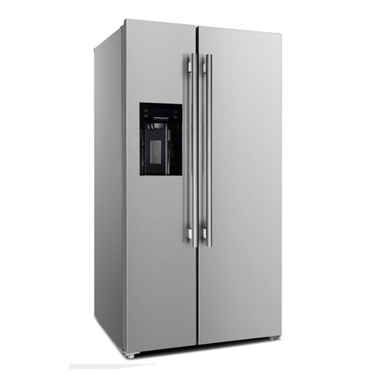 Forno 36 in. 20.0 cu. ft. Side by Side Refrigerator with Ice Maker, FFRBI1844-36SB - ShopHubDepot