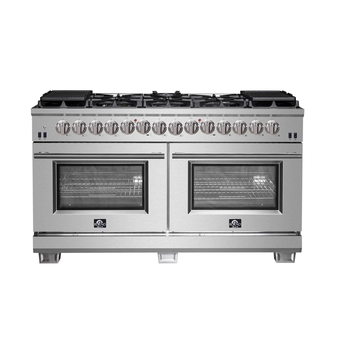 Forno 60 Inch Titanium Pro Series Capriasca Freestanding Dual Fuel Range, FFSGS6187-60 - ShopHubDepot