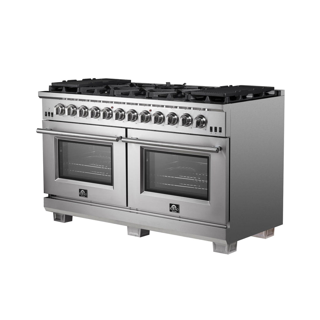 Forno 60 Inch Titanium Pro Series Capriasca Freestanding Gas Range, FFSGS6260-60 - ShopHubDepot