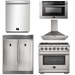 Forno Appliance Package - 36 Inch Pro Gas Range, Wall Mount Range Hood, Refrigerator, Microwave Drawer, Dishwasher, AP-FFSGS6260-36-W-8 - ShopHubDepot