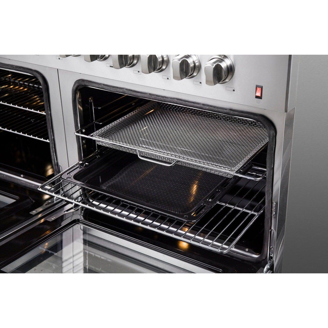 Forno Galiano 60 In. 8.64 cu. ft. Professional Freestanding Dual Fuel Range in Stainless Steel, FFSGS6156-60 - ShopHubDepot