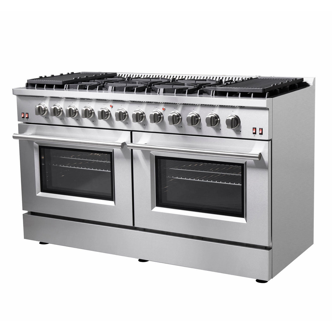 Forno Galiano 60 In. 8.64 cu. ft. Professional Freestanding Gas Range in Stainless Steel, FFSGS6244-60 - ShopHubDepot