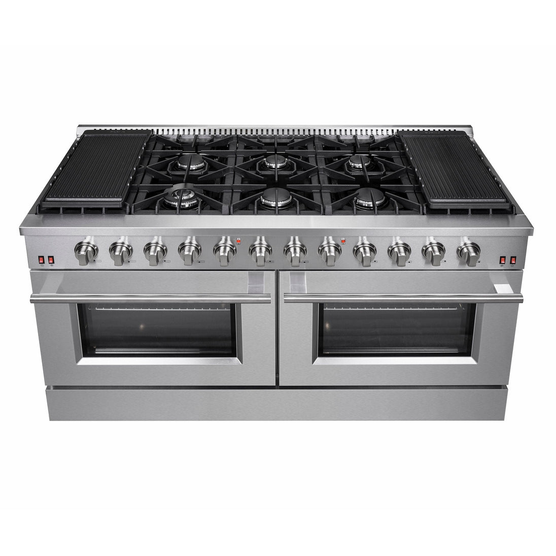 Forno Galiano 60 In. 8.64 cu. ft. Professional Freestanding Gas Range in Stainless Steel, FFSGS6244-60