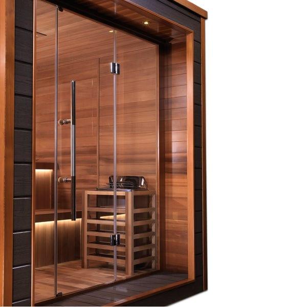 Golden Designs Bergen 6 Person Outdoor-Indoor Traditional Sauna - Canadian Red Cedar Interior - GDI-8206-01 - ShopHubDepot