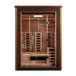 Golden Designs Nora 2 Person Outdoor-Indoor PureTech™ Hybrid Full Spectrum Sauna - Canadian Red Cedar Interior GDI-8222-01