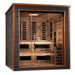 Golden Designs Karlstad 6 Person Outdoor-Indoor PureTech™ Hybrid Full Spectrum Sauna - Canadian Red Cedar Interior - GDI-8226-01