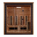 Golden Designs Visby 3 Person Outdoor-Indoor PureTech™ Hybrid Full Spectrum Sauna - Canadian Red Cedar Interior GDI-8223-01