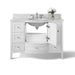 Ancerre Lauren Bathroom Vanity with Sink and Carrara White Marble Top Cabinet Set - VTS-LAUREN-48-W-CW - ShopHubDepot