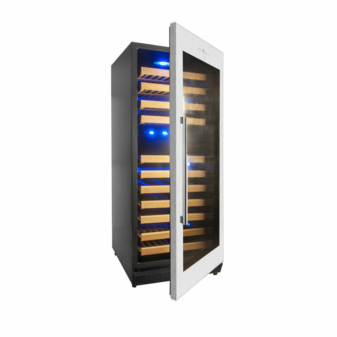 Kings Bottle 100 Bottle Upright Dual Zone Wine Fridge For Home KBU-100DX - ShopHubDepot