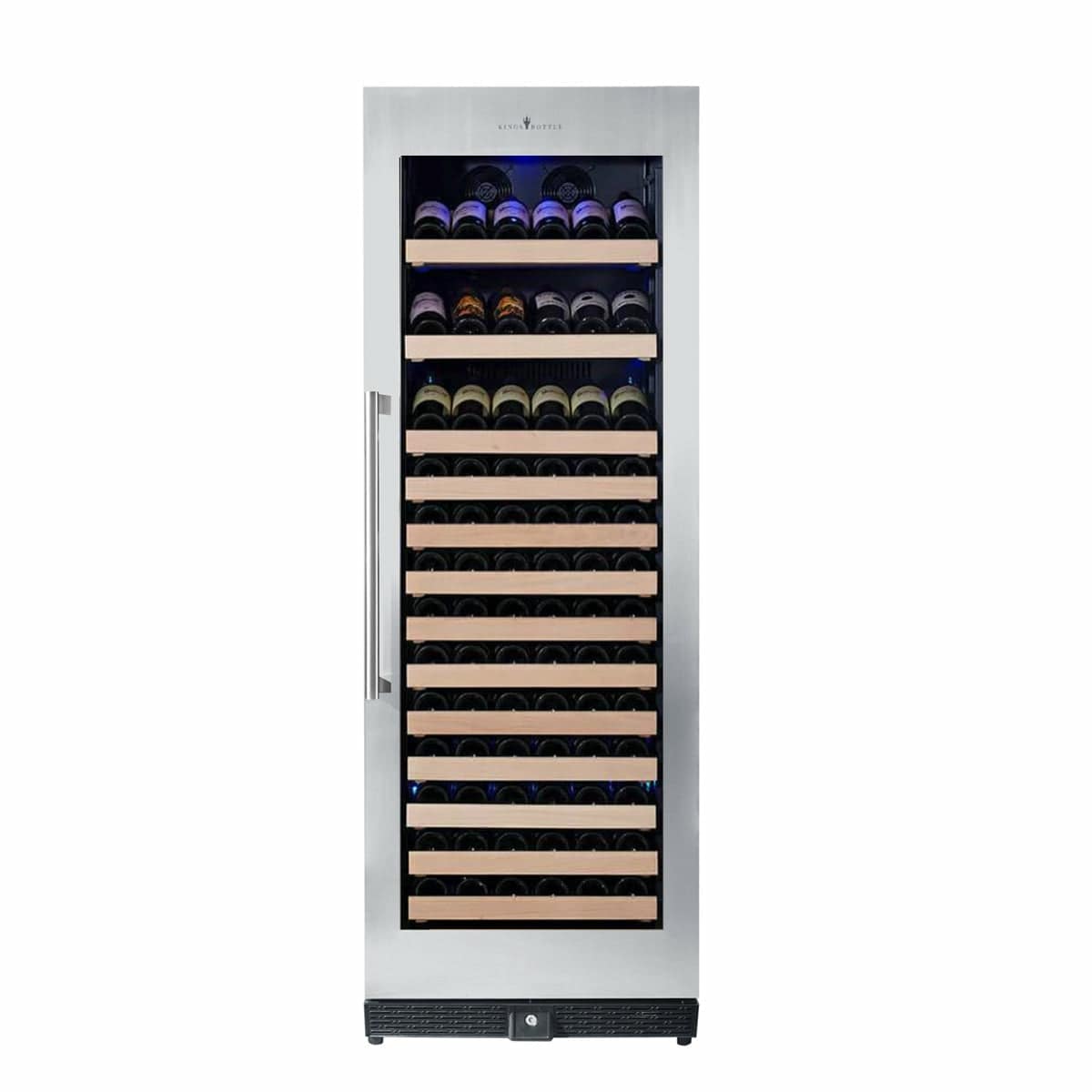 Kings Bottle 166 Bottle Large Wine Cooler Refrigerator Drinks Cabinet - KBU170WX - ShopHubDepot