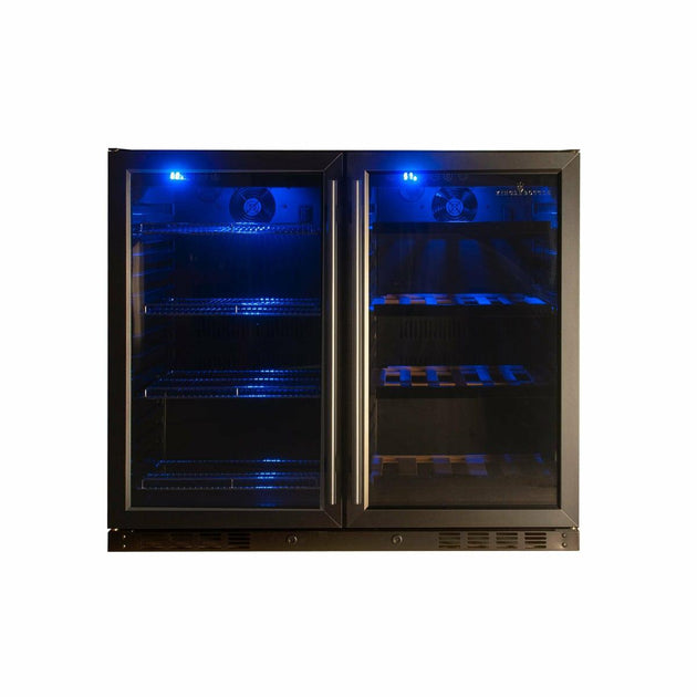 Kings Bottle 39'' Under Counter Wine And Beer Fridge Combo - KBU28LRX - ShopHubDepot