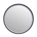 Ancerre Cirque Round LED Lighted Bathroom Vanity Black Framed Mirror - LEDM-CIRQUE-24 - ShopHubDepot