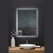 Ancerre Frysta LED Frameless Rectangular Mirror Lighted Bathroom Vanity with Dimmer and Defogger - LEDM-FRYSTA-24 - ShopHubDepot