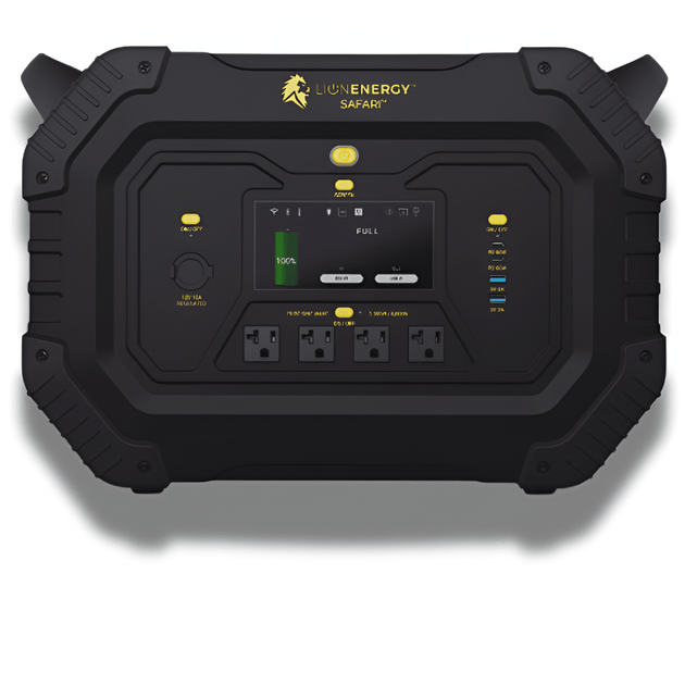 Lion Energy Safari Power Generator - 3,000W, 1612Wh LiFePO4 - ShopHubDepot