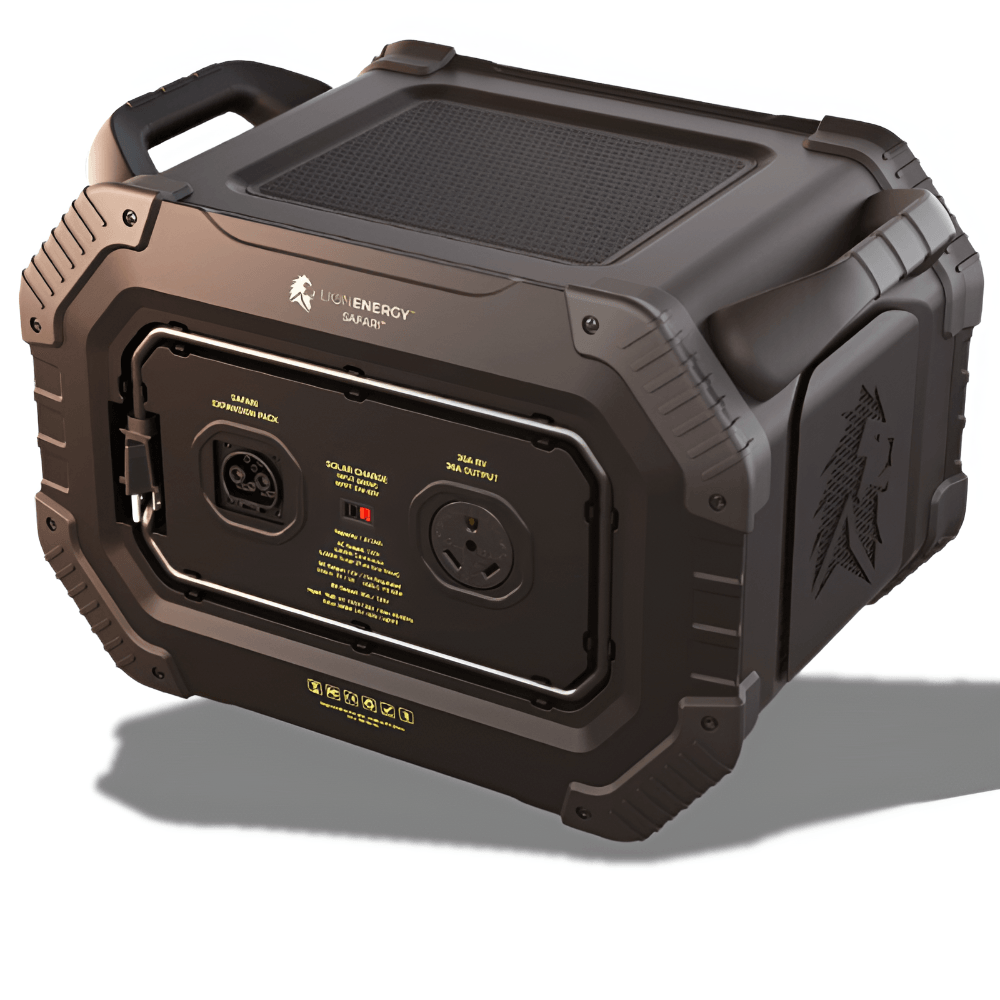 Lion Energy Safari Power Generator - 3,000W, 1612Wh LiFePO4 - ShopHubDepot
