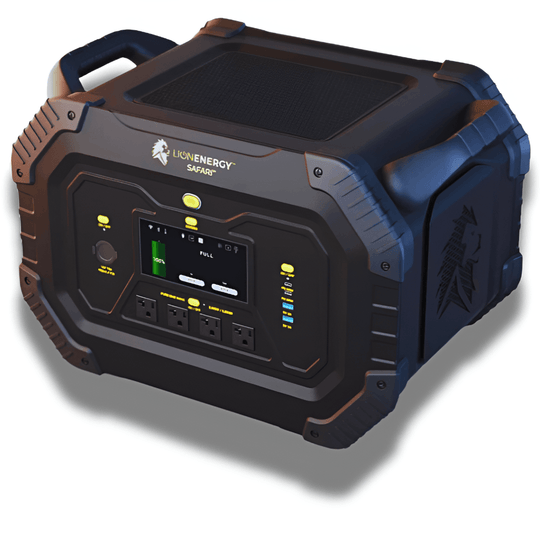 Lion Energy Safari Power Generator - 3,000W, 1612Wh LiFePO4 - ShopHubDepot