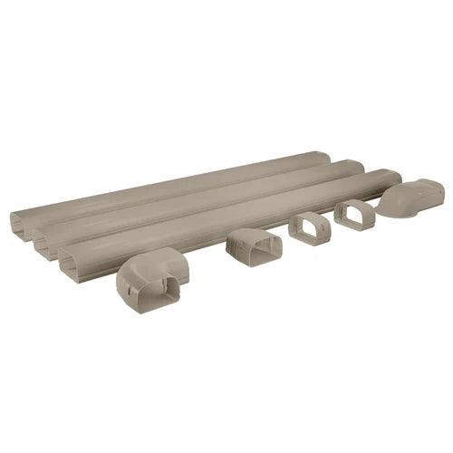MRCOOL LineGuard 4.5-Inch 16-Piece Complete Line Set Cover Kit for Ductless Mini-Split or Central System (MLG450) - ShopHubDepot
