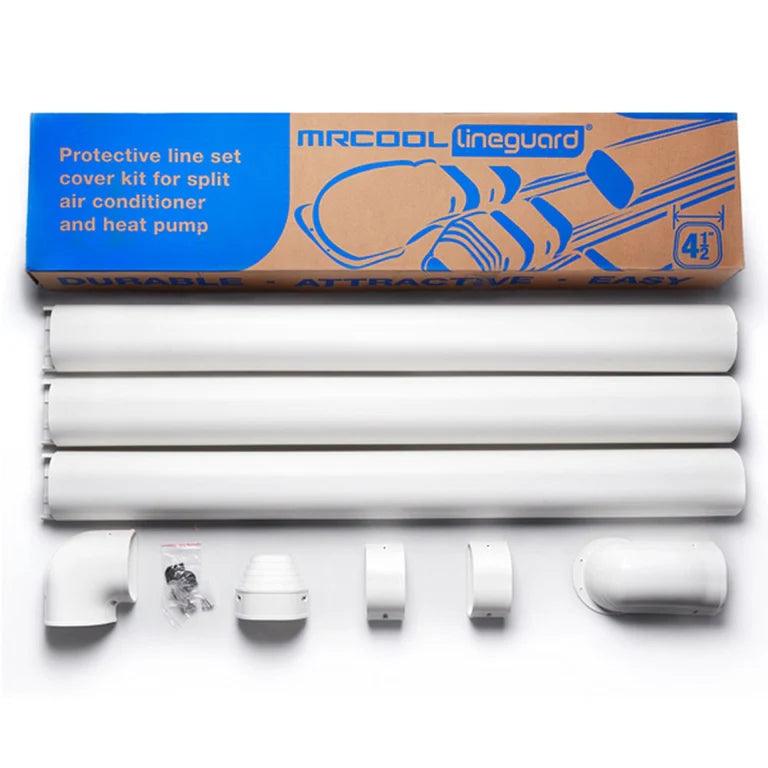 MRCOOL LineGuard 4.5-Inch 16-Piece Complete Line Set Cover Kit for Ductless Mini-Split or Central System (MLG450) - ShopHubDepot