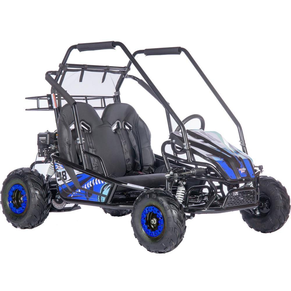 MotoTec Mud Monster XL 212cc 2 Seat Go Kart Full Suspension Blue - MT-GK-Mud-XL-212cc_Blue - ShopHubDepot