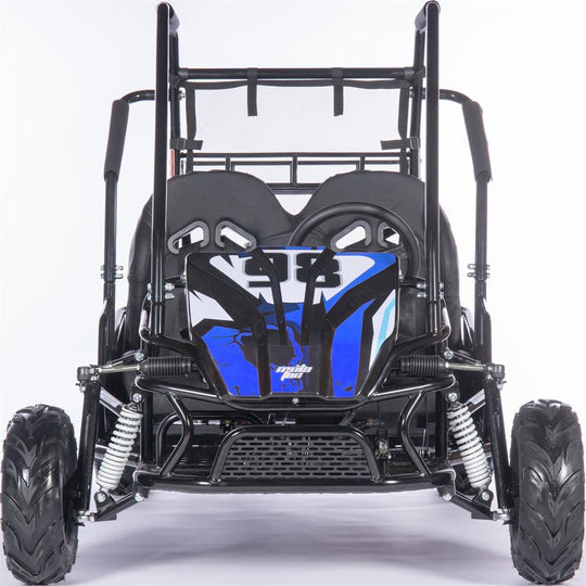 MotoTec Mud Monster XL 212cc 2 Seat Go Kart Full Suspension Blue - MT-GK-Mud-XL-212cc_Blue