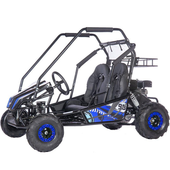 MotoTec Mud Monster XL 212cc 2 Seat Go Kart Full Suspension Blue - MT-GK-Mud-XL-212cc_Blue - ShopHubDepot