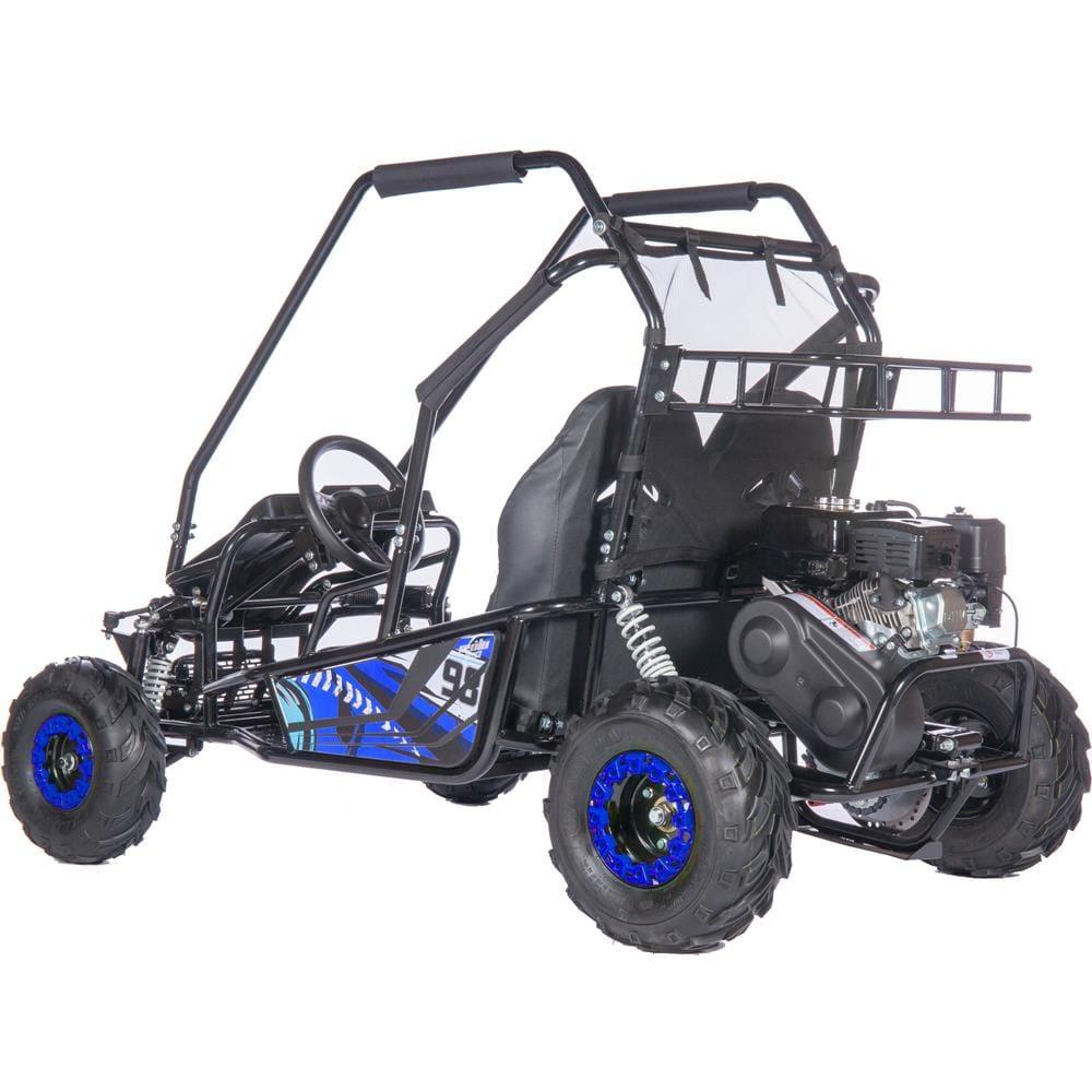 MotoTec Mud Monster XL 212cc 2 Seat Go Kart Full Suspension Blue - MT-GK-Mud-XL-212cc_Blue - ShopHubDepot