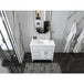 Ancerre Aspen Bathroom Vanity with Sink and Carrara White Marble Top Cabinet Set - VTS-ASPEN-36-W-CW - ShopHubDepot