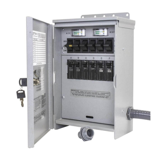 Reliance R306A 120/240-Volt 30-Amp 6-Circuit Pro/Tran Outdoor Transfer Switch - ShopHubDepot