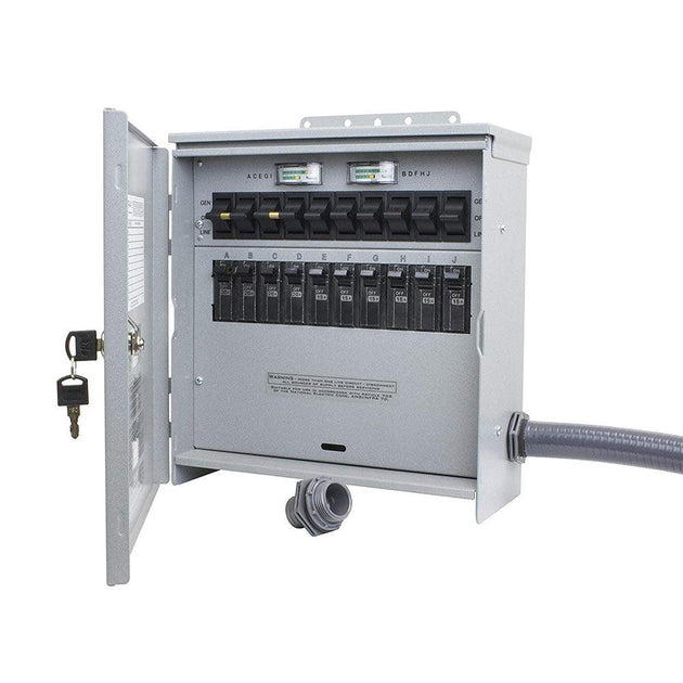 Reliance R510A 120/240V 50 Amp 10 Circuit Pro/Tran-2 Outdoor Transfer Switch - ShopHubDepot