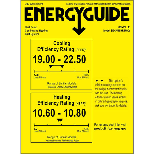 Senville AURA 18000 BTU Mini Split Air Conditioner and Heat Pump - SENA/18HF - ShopHubDepot