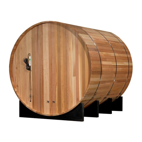Golden Designs "Marstrand" 6 Person Barrel Traditional Steam Sauna - Canadian Red Cedar - GDI-SJ-2006-CED - ShopHubDepot