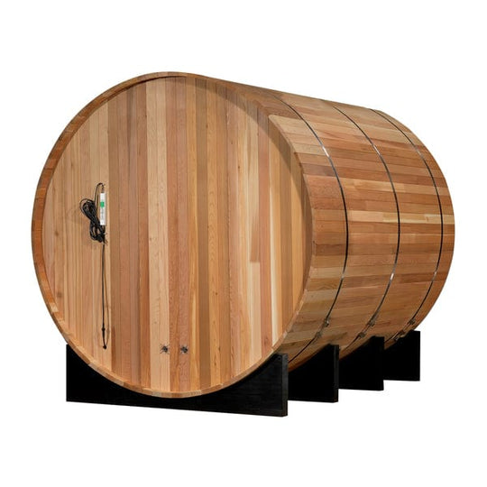 Golden Designs "Marstrand" 6 Person Barrel Traditional Steam Sauna - Canadian Red Cedar - GDI-SJ-2006-CED - ShopHubDepot