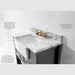 Ancerre Hayley Bathroom Vanity with Sink and Carrara White Marble Top Cabinet Set - VTS-HAYLEY-36-W-CW - ShopHubDepot