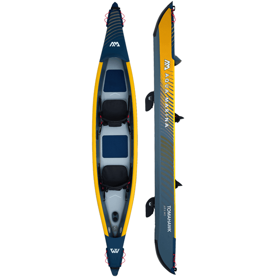 Aqua Marina 14’5″ Tomahawk AIR-K 440 High Pressure Speed Kayak 2-person. DWF Deck. (paddle excluded) - ShopHubDepot