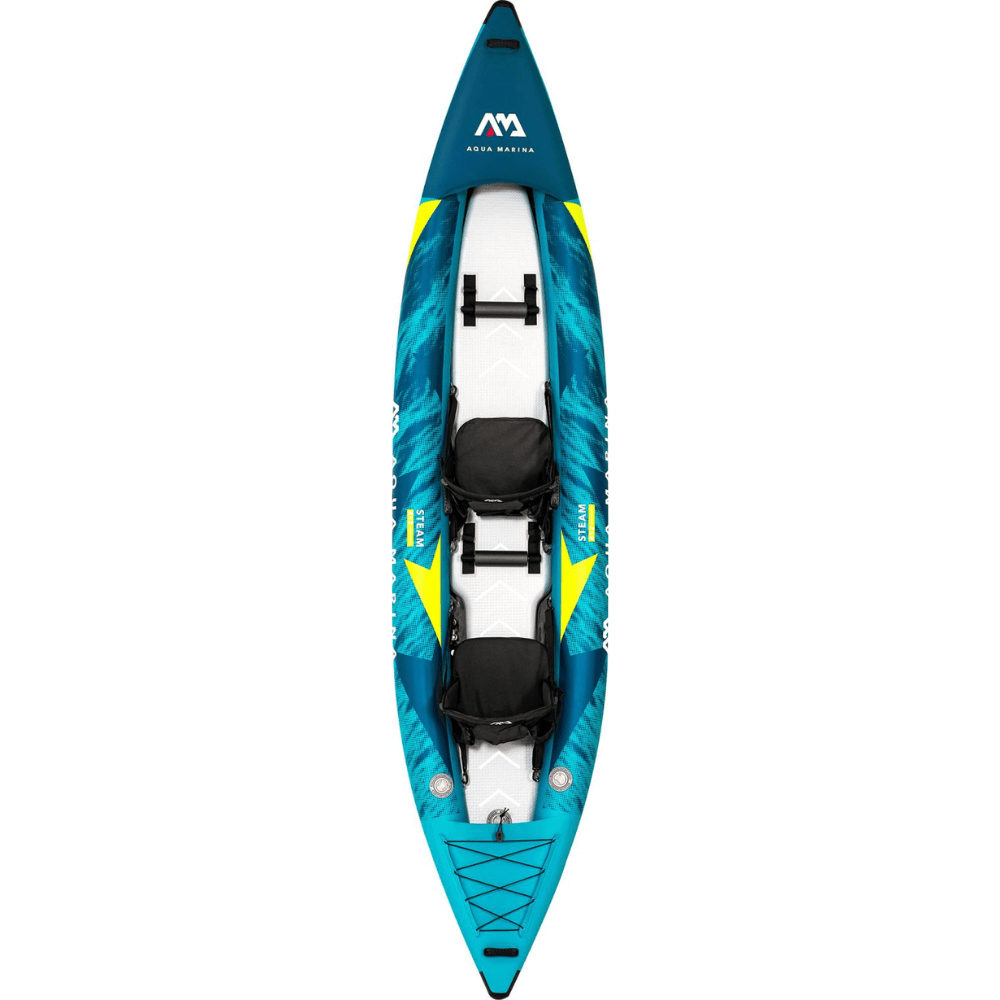 Aqua Marina 13’6 Steam-412 Versatile/ Whitewater Kayak 2-person. DWF Deck. paddle excluded