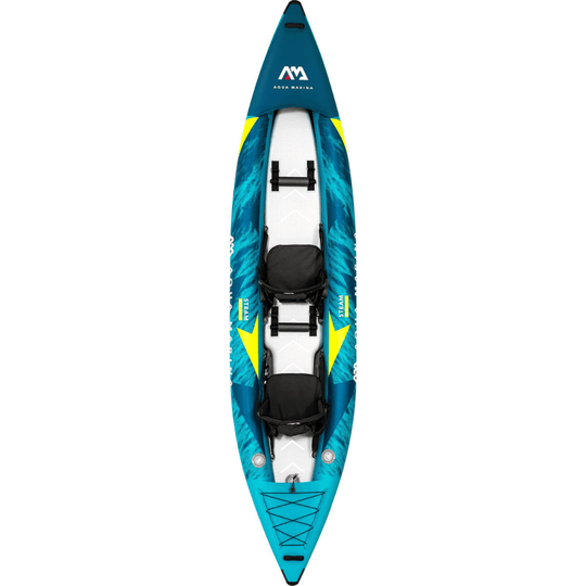 Aqua Marina 13’6 Steam-412 Versatile/ Whitewater Kayak 2-person. DWF Deck. paddle excluded