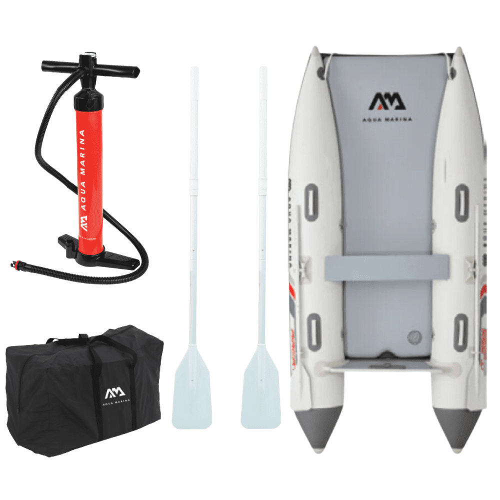 Aqua Marina 11’0″ AIRCAT Inflatable Catamaran. 3.35m with DWF Air Deck - ShopHubDepot