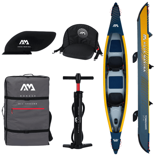 Aqua Marina 14’5″ Tomahawk AIR-K 440 High Pressure Speed Kayak 2-person. DWF Deck. (paddle excluded) - ShopHubDepot