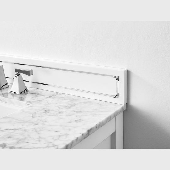 Ancerre Aspen Bathroom Vanity with Sink and Carrara White Marble Top Cabinet Set - VTS-ASPEN-36-W-CW - ShopHubDepot