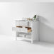 Ancerre Hayley Bathroom Vanity with Sink and Carrara White Marble Top Cabinet Set - VTS-HAYLEY-36-W-CW - ShopHubDepot