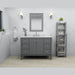 Ancerre Kayleigh Bathroom Vanity with Sink and Carrara White Marble Top Cabinet Set - VTS-KAYLEIGH-48-W-CW - ShopHubDepot